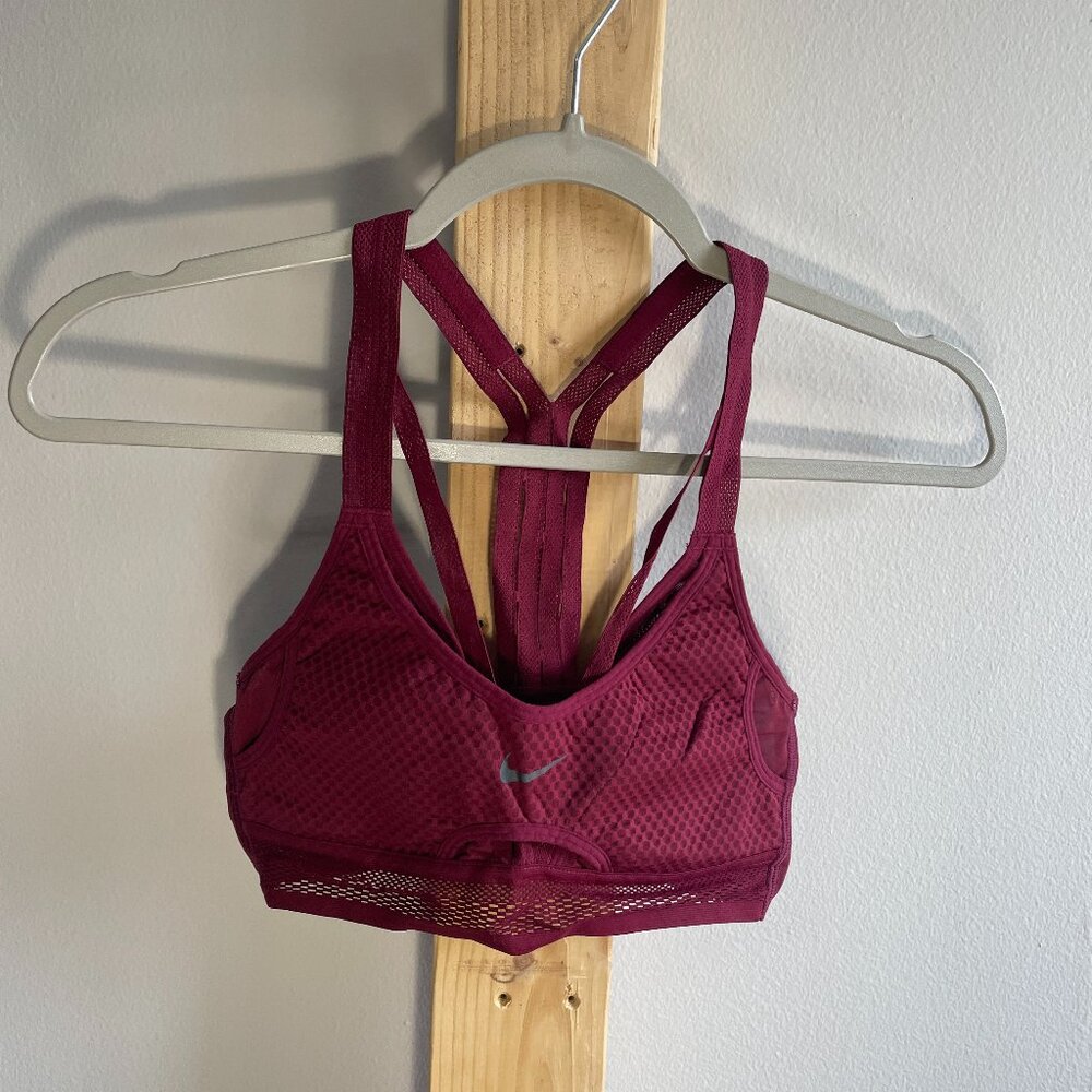 Deep Red Nike Sports Bra